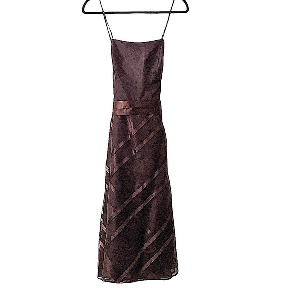 𝅺wtoo by Watters and Watters Brown Strapless Dress Size12 - Picture 3 of 7